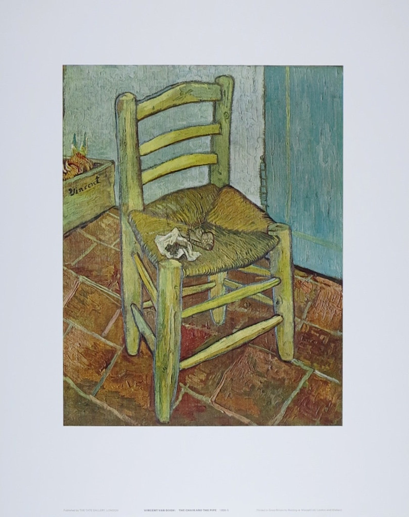 Vincent van Gogh exhibition poster The chair and the pipe Etsy