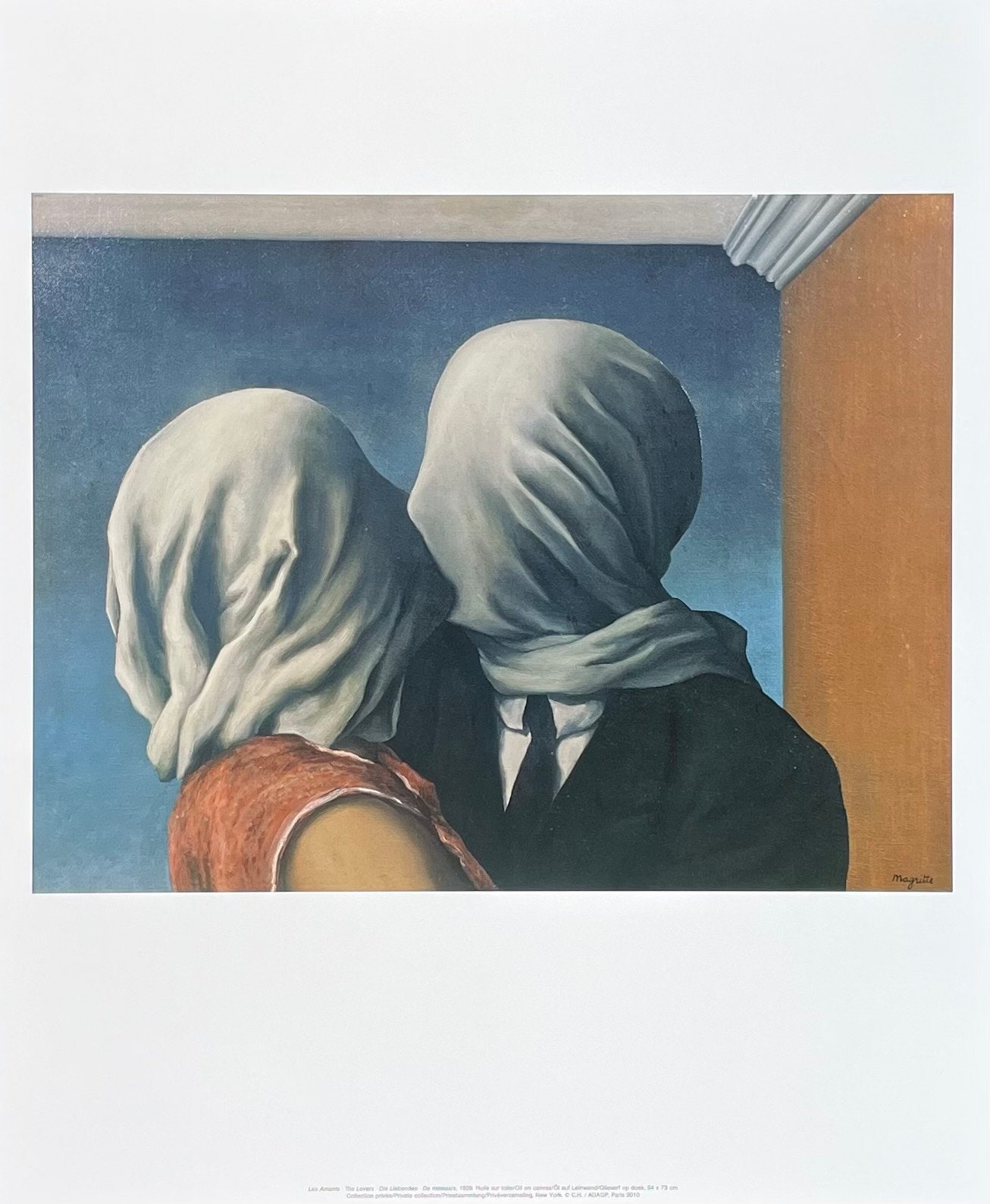ルネ・マグリット展ポスター - 恋人たち - シュルレアリスト