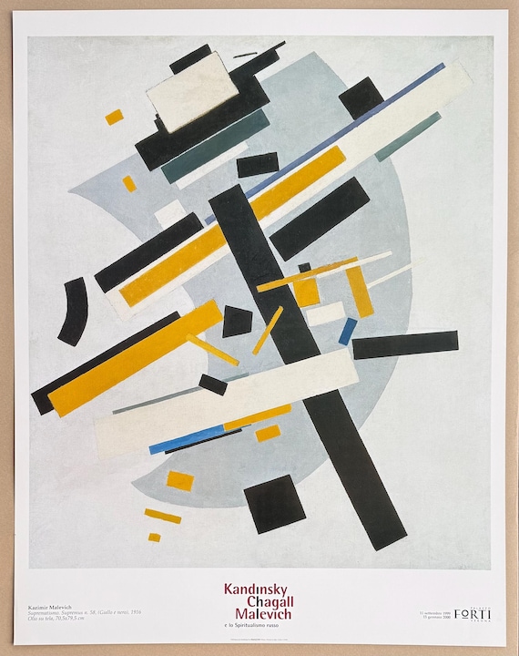Kazimir Malevich Exhibition Poster - Suprematism - Museum Artist