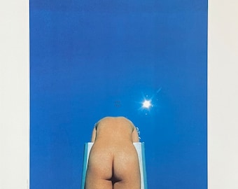 Franco Fontana exhibition poster - Photo Exhibition Amsterdam - museum artist - art print - blue - pool