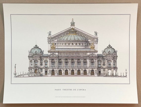 オペラ座展ポスター - パリ - 歴史的建造物 - 建築 - 美術館 - アート