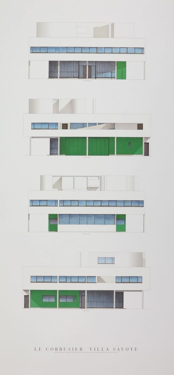 すぐったレディース福袋 - ル・コルビュジエ展ポスター サヴォア邸 建築 - 美術館版画 - コレクション