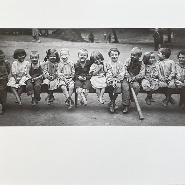 The Dirty Dozen - exhibition poster - kids - school - funny - black white photography - vintage art print - 1991