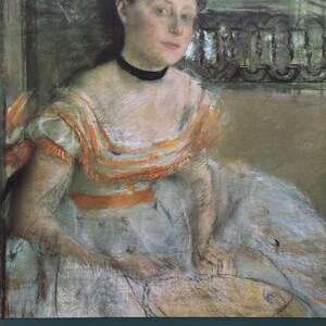 Edgar Degas exhibition poster - Degas and New Orleons - museum artist - art print - impressionism - 1999