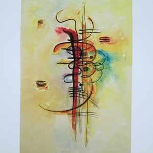 Kandinsky exhibition poster - Watercolour number 326 - vintage museum print
