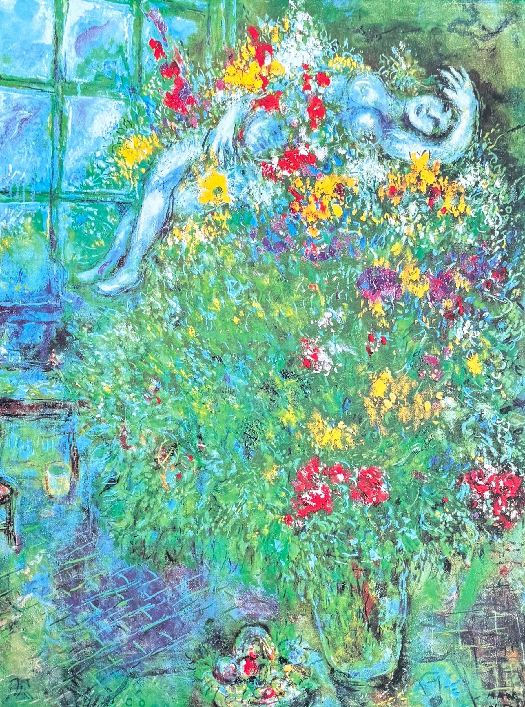 Marc Chagall Exhibition Poster - Le Bouquet Ardent - Museum Artist