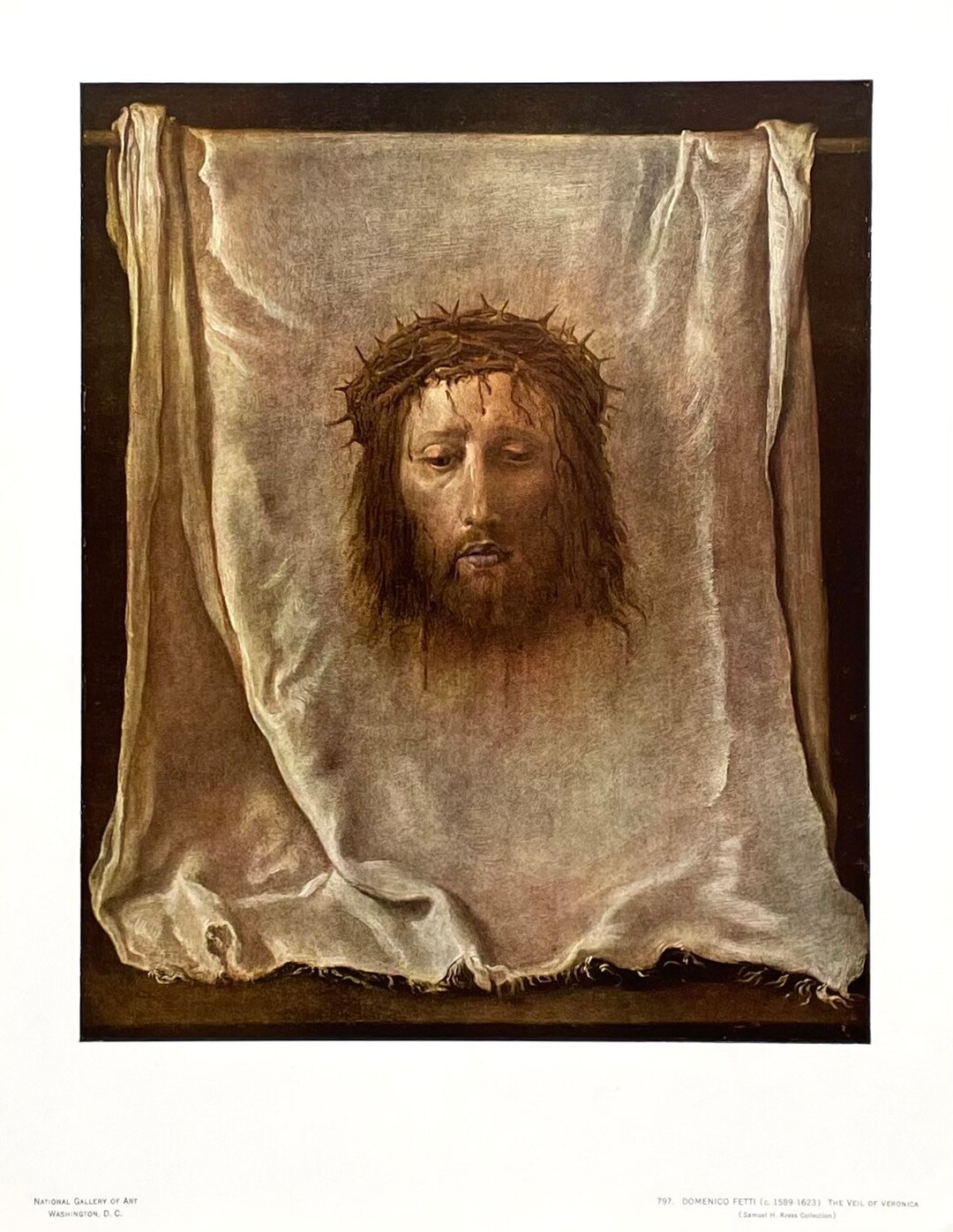 Domenico Fetti Exhibition Poster - the Veil of Veronica - National ...