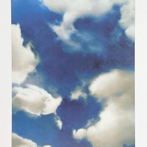 Gerhard Richter Ausstellungsplakat Wolken - Museum Künstler - großes Kunstdruck - Fotografie - Offset Lithographie