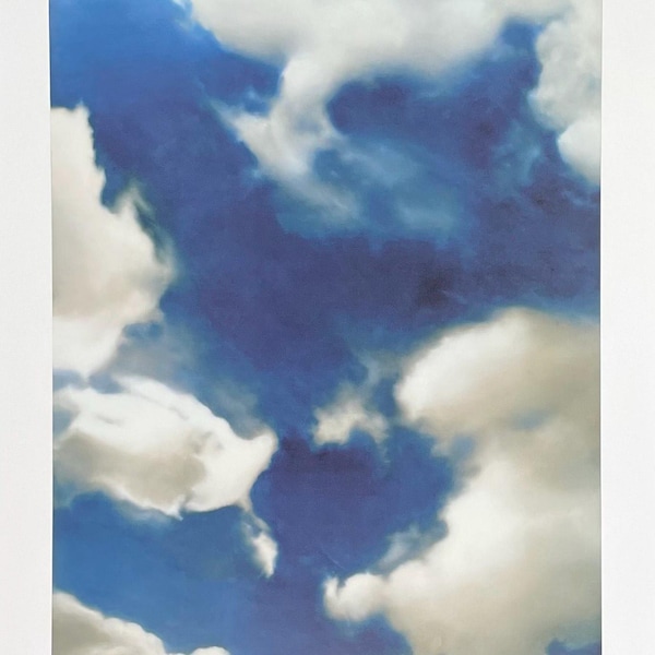 Gerhard Richter exhibition poster - Clouds - museum artist - large art print - photography - offset lithograph