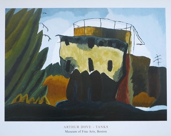 Arthur Dove tentoonstelling poster - Tanks - museum print - offset litho - Amerikaanse kunstenaar