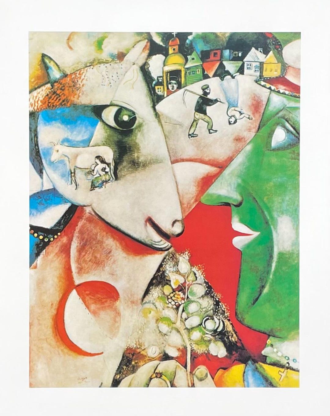 Marc Chagall Exhibition Poster - I and the Village - Country Life