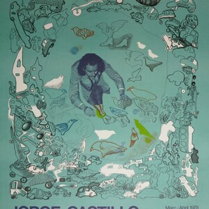 Jorge Castillo exhibition poster - Untitled - vintage museum print - 1978