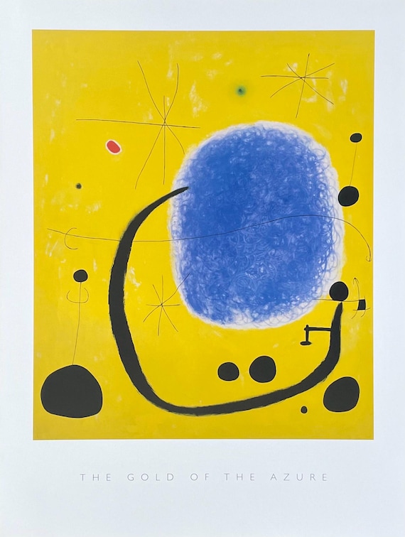 Joan Miro Exhibition Poster - the Gold of the Azure - Museum