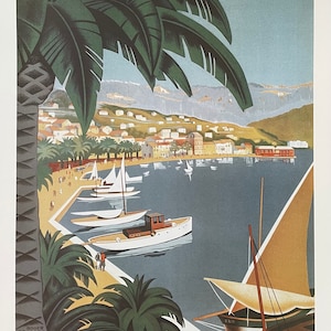 Bandol - Costa Azul - Francia - Turismo francés - Viajes - Publicidad - Impresión de arte decorativo - Cartel de exposición - Reproducción