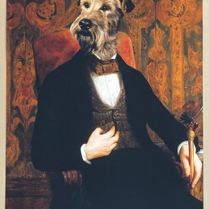 Thierry Poncelet exhibition poster Monsieur dog portrait museum artist art print Belgian artist image 2