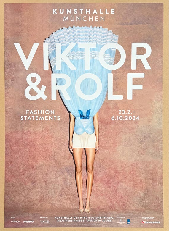 Viktor and Rolf Exhibition Poster - Fashion Statements - Dutch