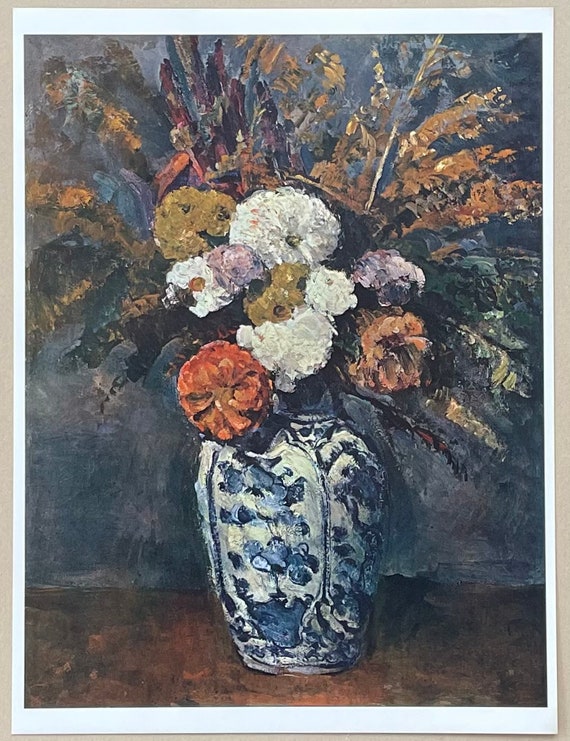 Paul Cézanne Exhibition Poster - Dahlias - Still Life - Flowers