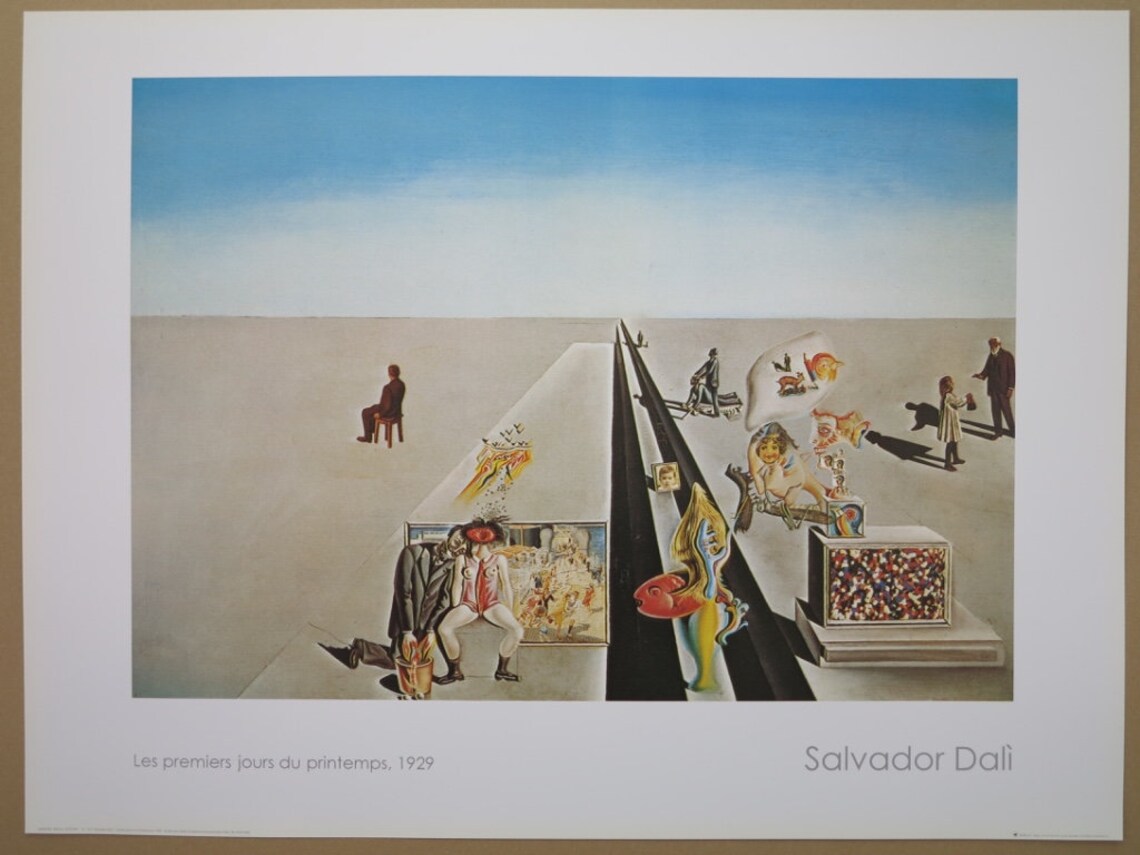 Salvador Dali Poster Les Premier Jours Du Printemps the Etsy