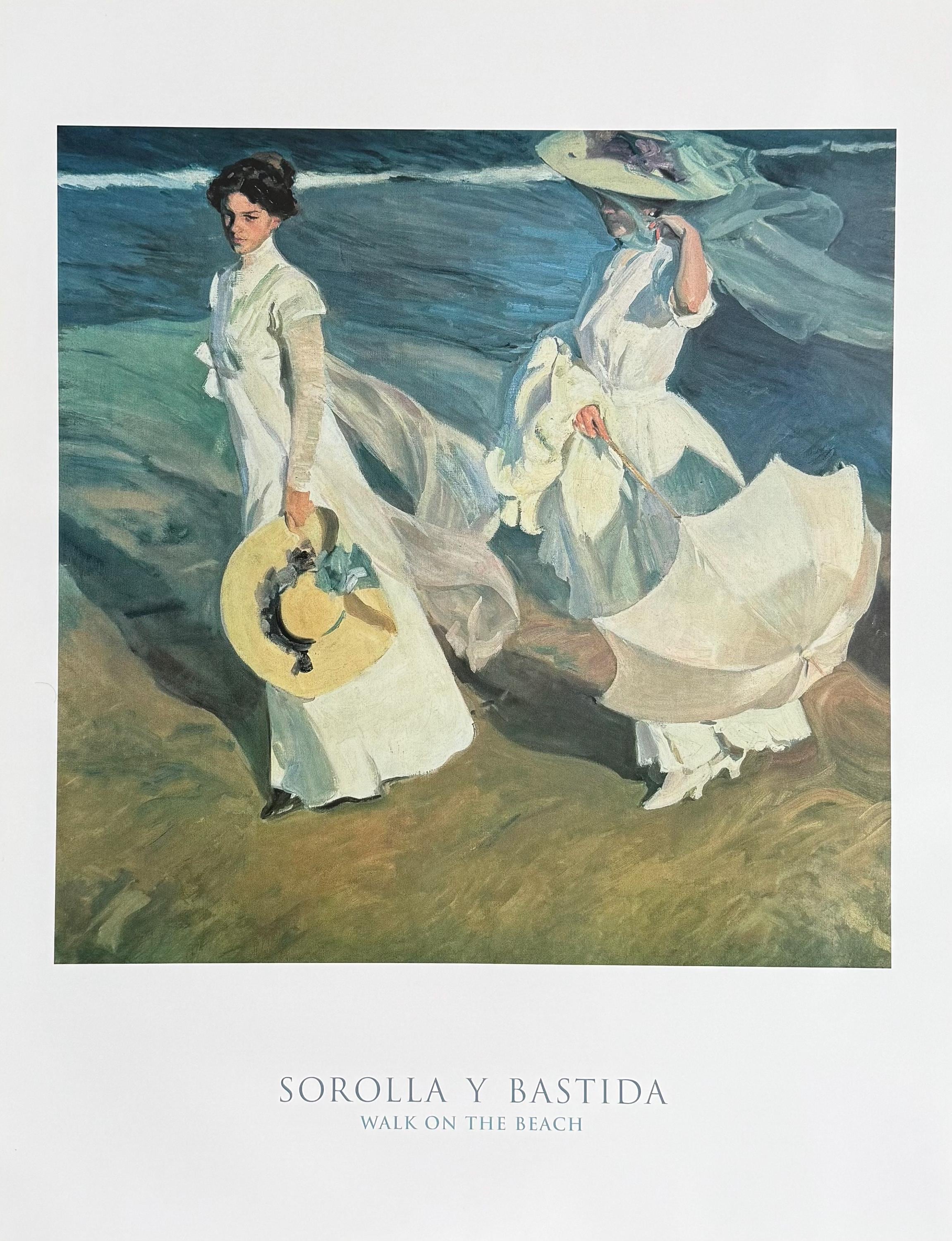 Joaquin Sorolla Y Bastida Exhibition Poster - Walk on the Beach