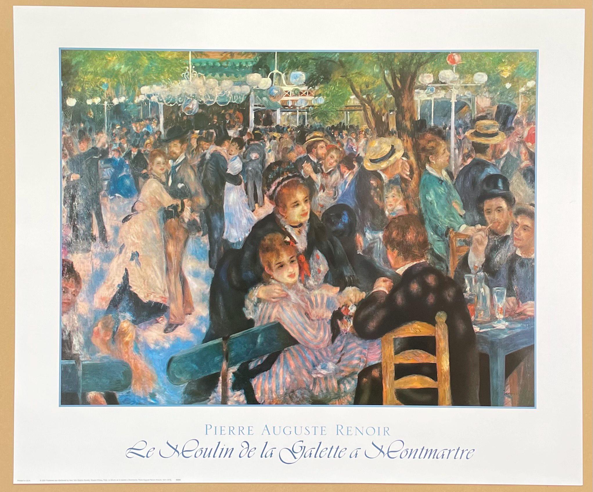Pierre-auguste Renoir Exhibition Poster - Le Moulin De La Galette