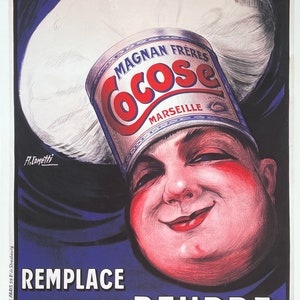 Cocose exhibition poster - Le Beurre - butcher shop - kitchen art - French advertisement - art print - quality reproduction - restaurant