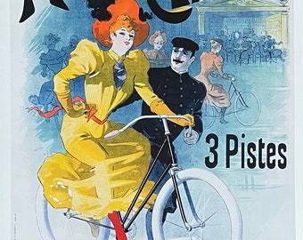 Grand Manege Central 展示会ポスター - 自転車 - 装飾アートプリント - パリ - フランス - オフセット リソ - 広告 - 複製
