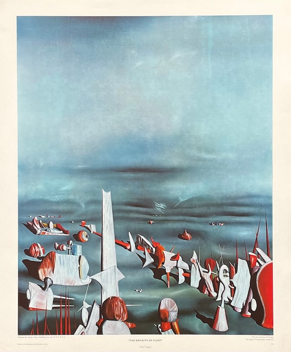 イヴ・タンギー展ポスター - 眠りの速さ - 美術館のアーティスト