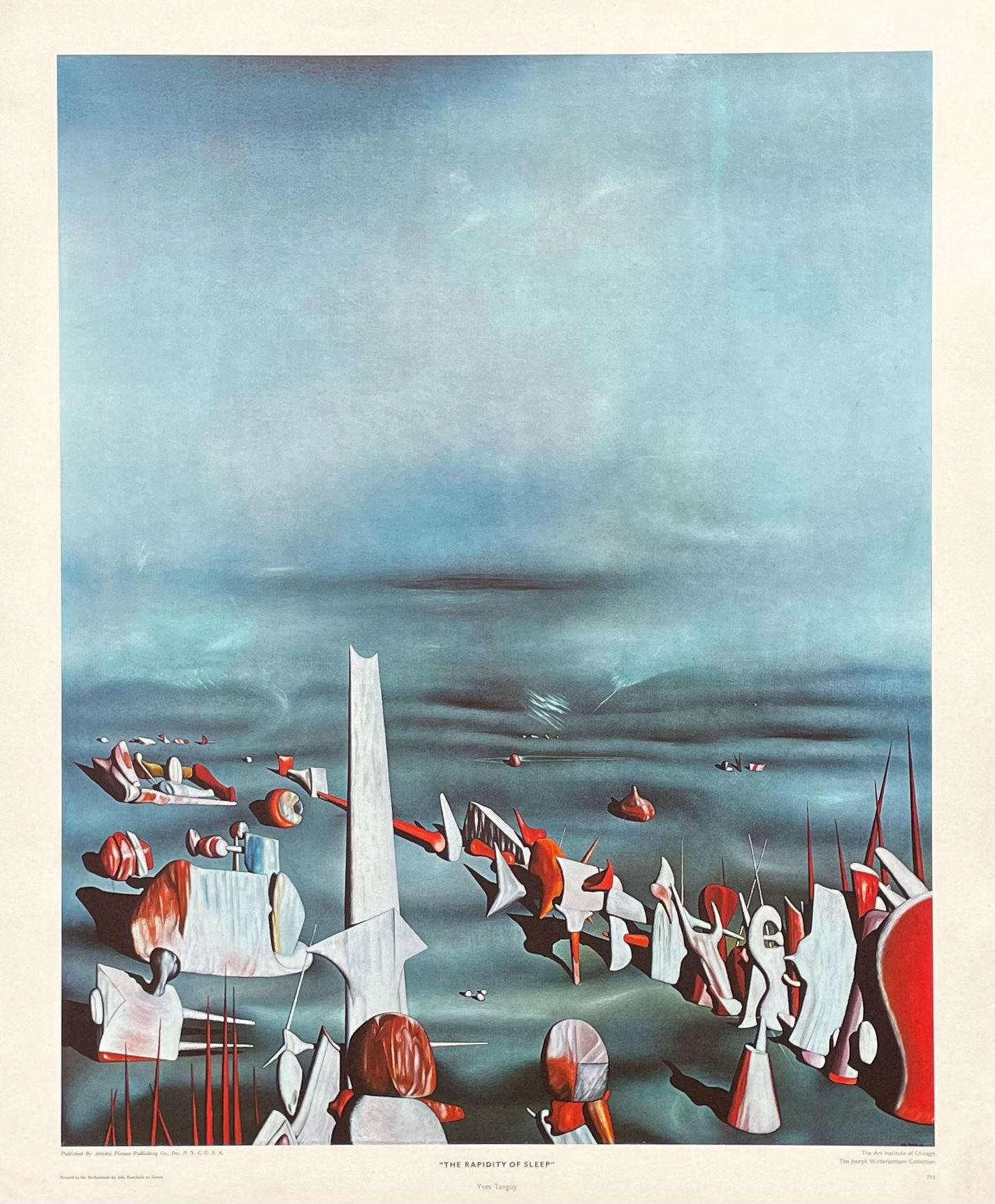Yves Tanguy Exhibition Poster - the Rapidity of Sleep - Museum