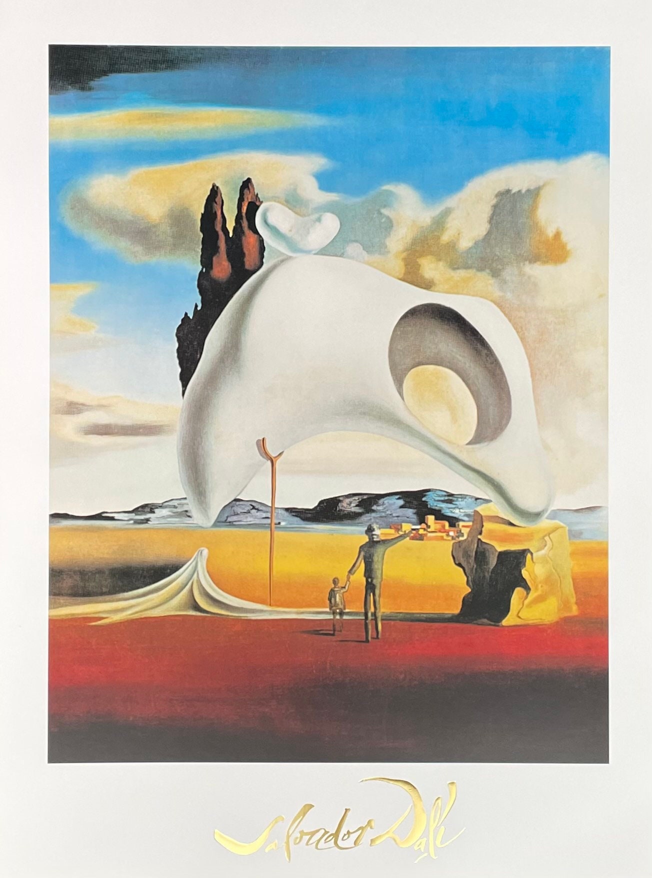 Salvador Dali Exhibition Poster - Vestiges Ataviques Apres La