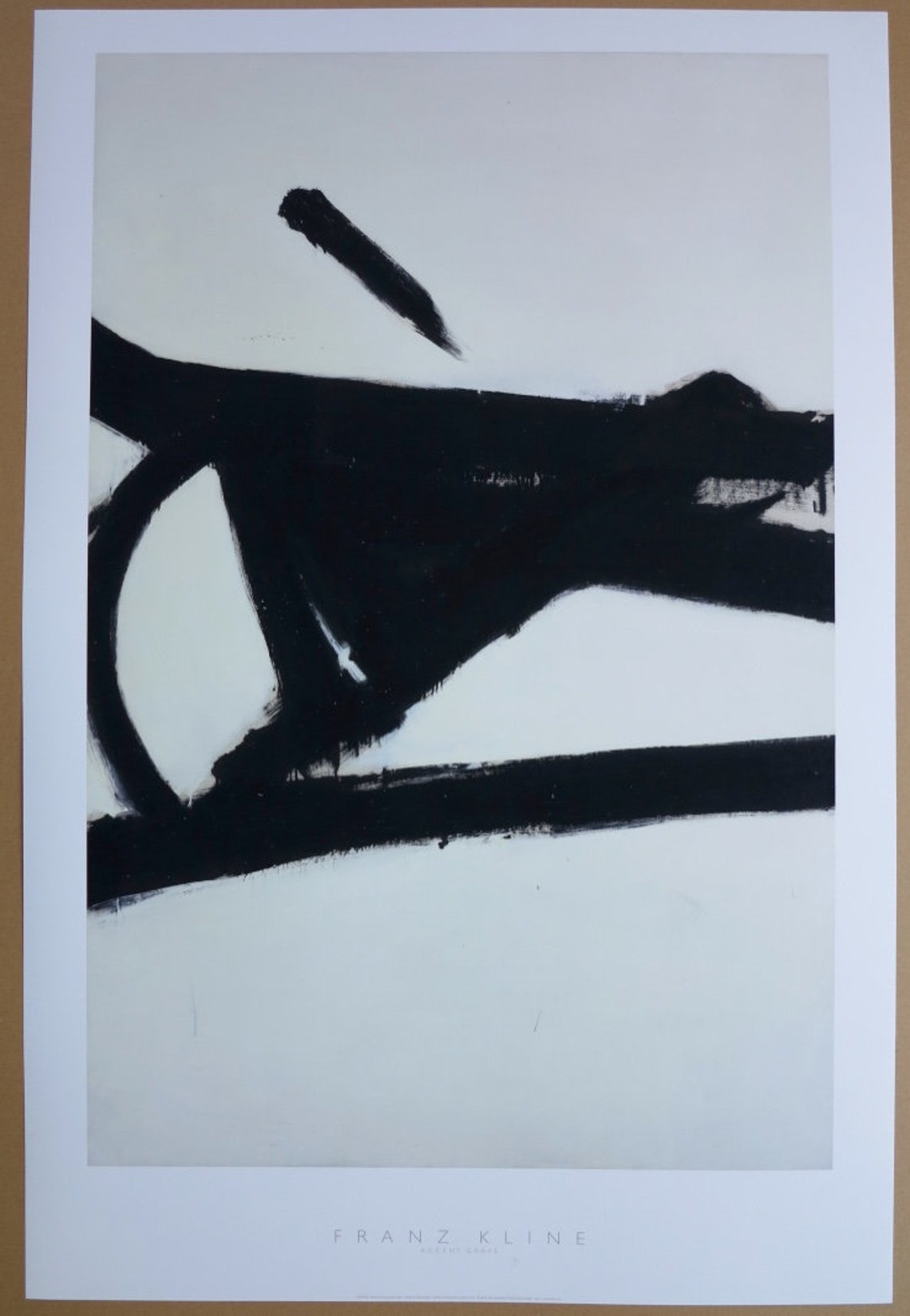 Franz Kline Exhibition Poster Accent Grave Museum Print Etsy