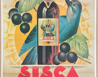 Gianni Rossi ポスター　ディスクデシネ　カフェ　北欧　ジャンニ SISCA Exhibition Poster - Grand Vin - Drinks - Decorative Art