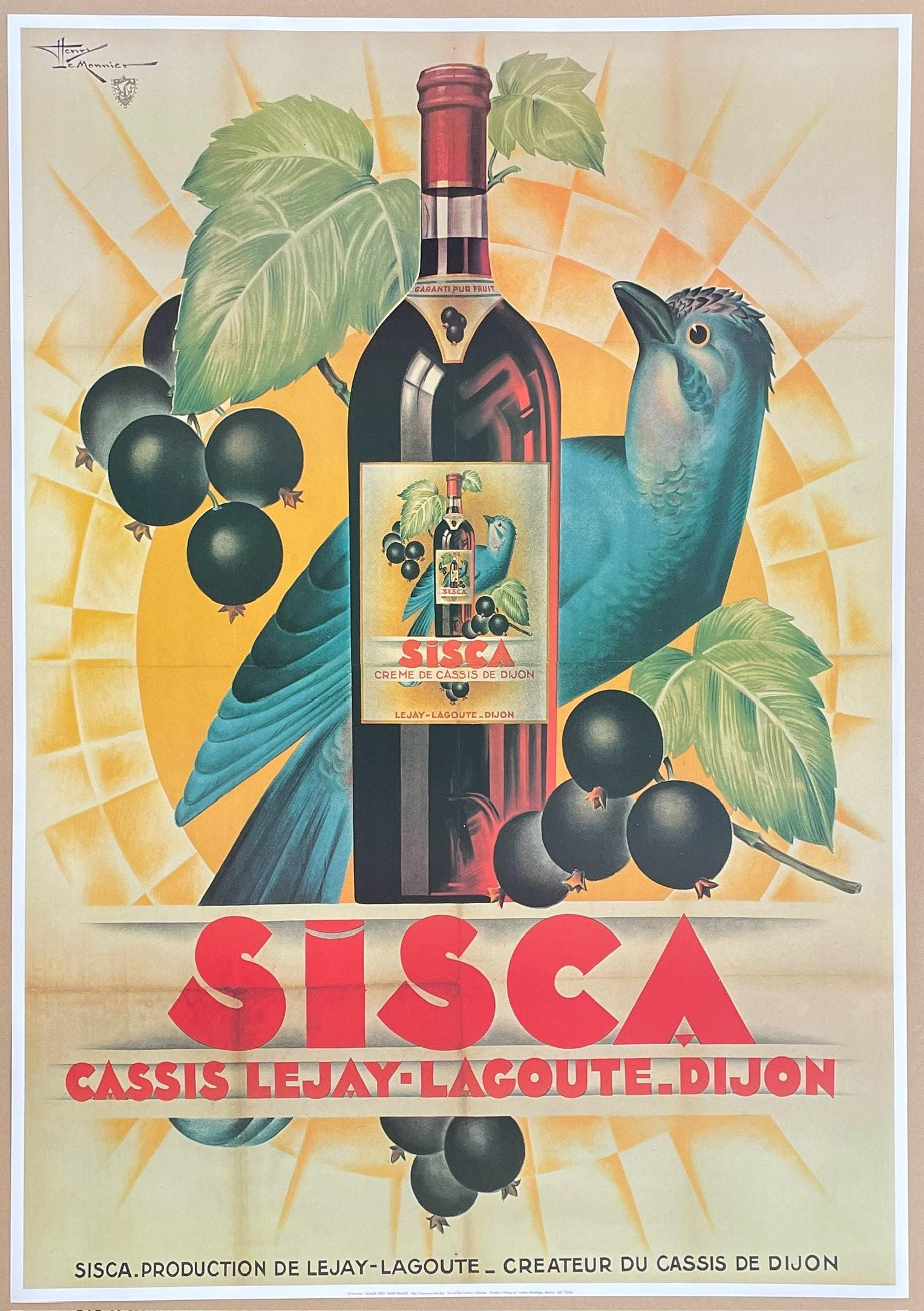 SISCA Exhibition Poster - Grand Vin - Drinks - Decorative Art