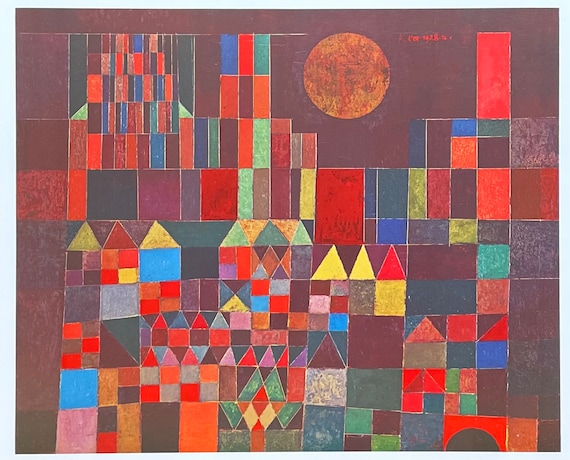 パウル・クレー展ポスター - 城と太陽 - 美術館のアーティスト