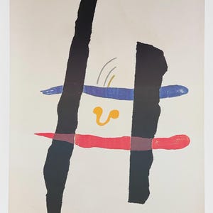 Joan Miro exhibition poster - A Toute Epreuve - museum artist - art print - surrealism