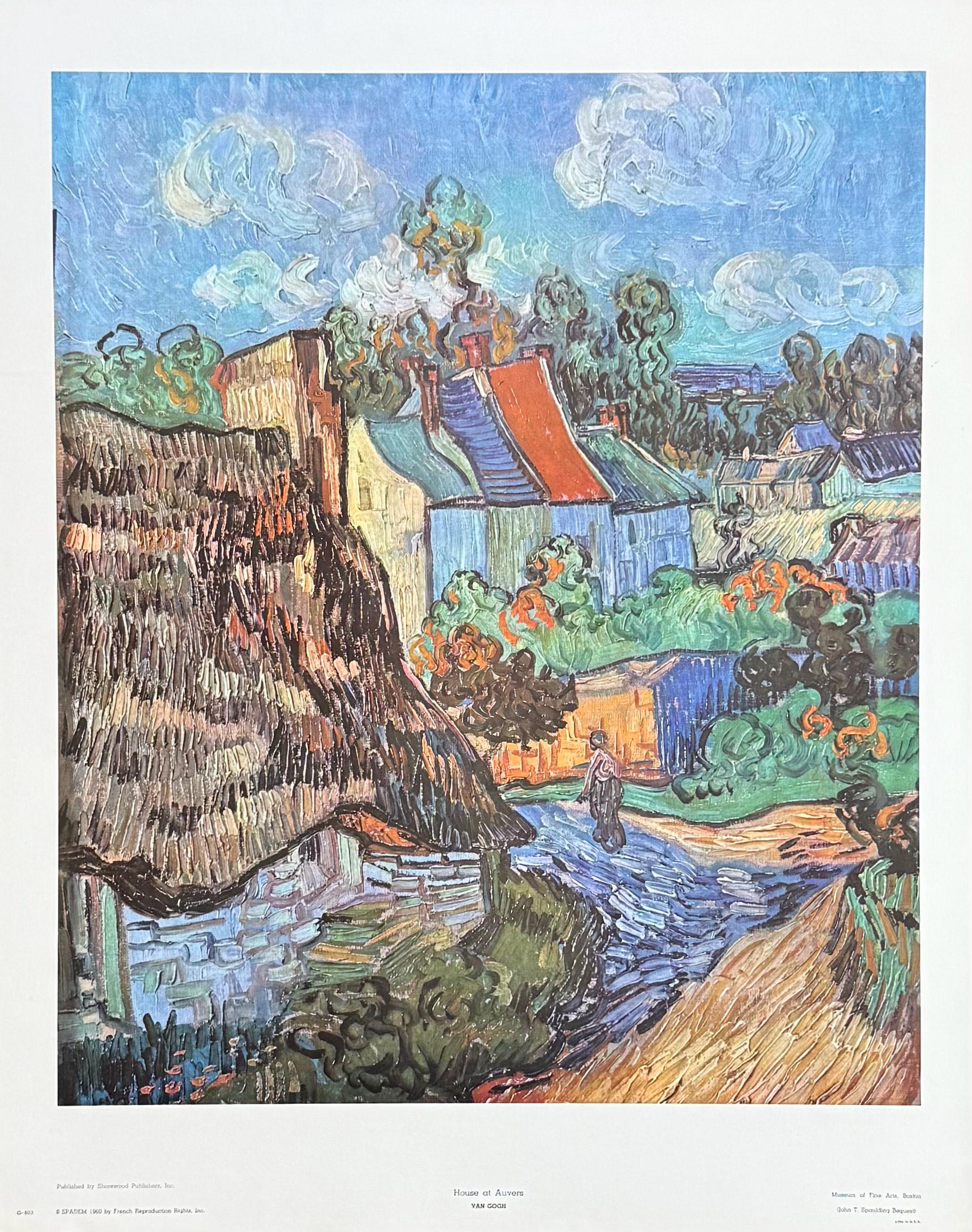 額装品/オーヴェールの家々/フィンセント ファン ゴッホ/ポスター