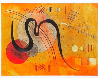 Vassily Kandinsky exhibition poster - Launelinie - Mood Line - museum artist - art print