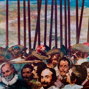 Diego Velazquez exhibition poster - The rendition of Breda - Prado museum Madrid - published by the Spanish office of Tourism