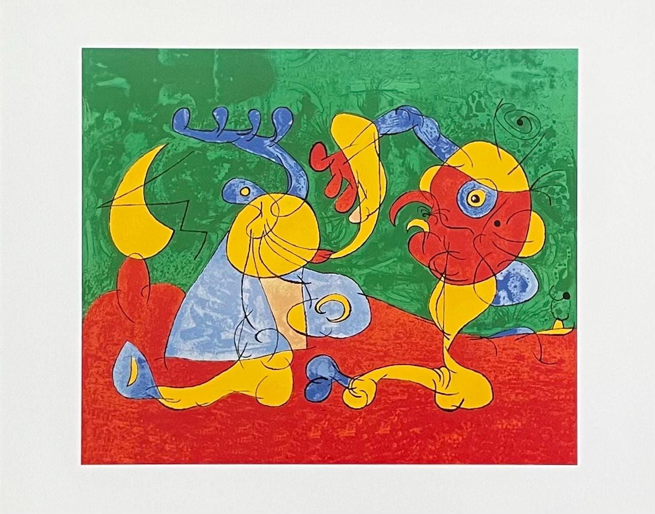 Pit Fall Artist Joan Miro Exhibition Poster - Nobles in the Pitfall - Museum Artist ...