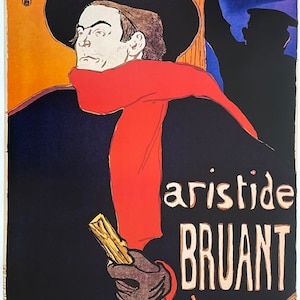Cartel de la exposición Henri De Toulouse-Lautrec - Ambassadeurs - impresión artística muy grande - reproducción de alta calidad - 1979