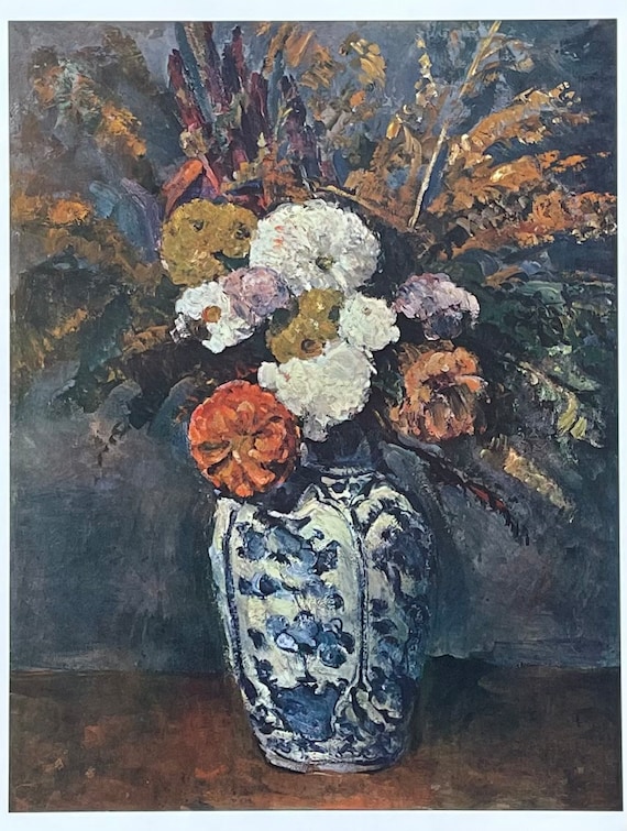 Paul Cézanne Exhibition Poster - Dahlias - Still Life - Flowers
