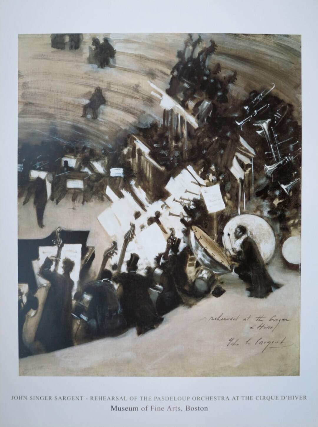 John Singer Sargent Exhibition Poster Rehearsal of the Etsy