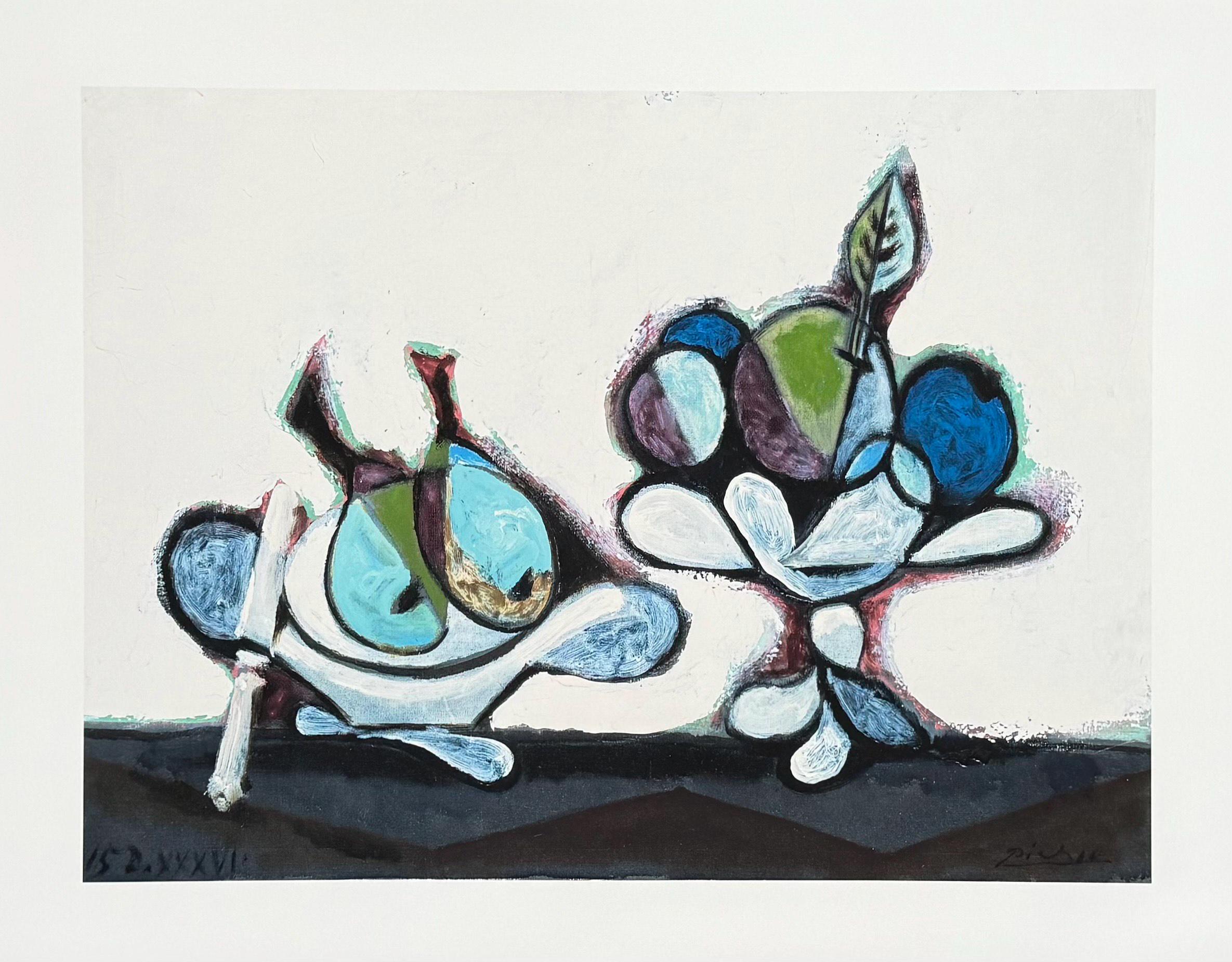 Pablo Picasso Exhibition Poster - Dish of Pears - Still Life