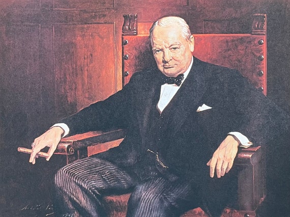 Sir Winston Churchill - British Prime Minster - Art Print