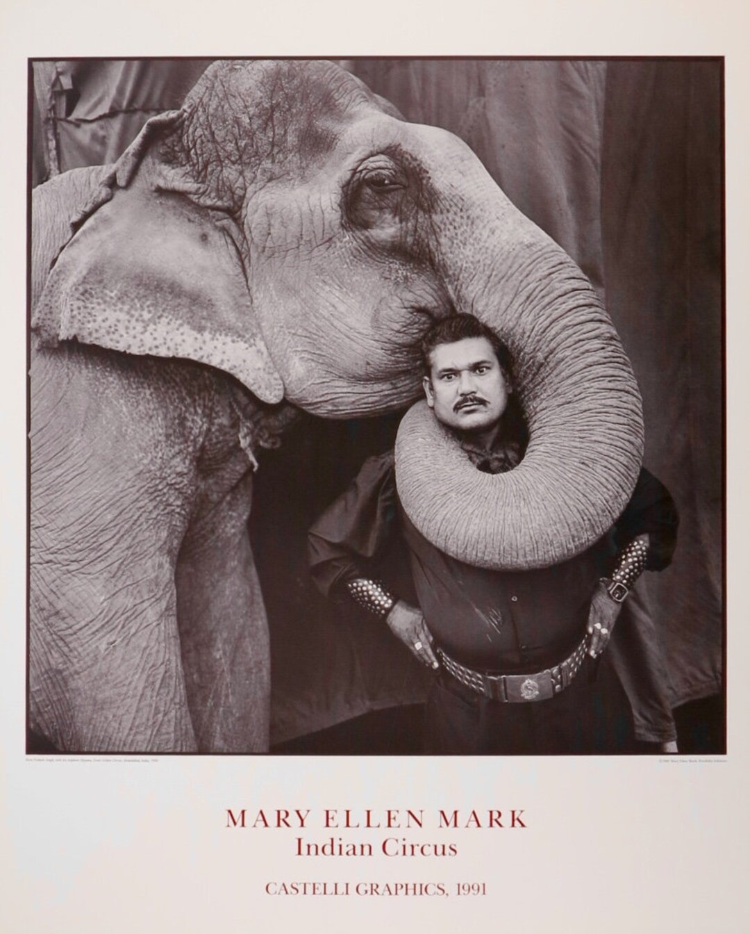 Mary Ellen Mark Exhibition Poster Indian Circus Famous Photography ...
