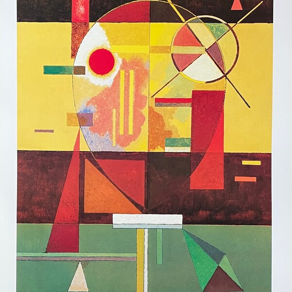 Affiche de l’exposition Wassily Kandinsky - Tension décomposée - estampe du musée - 1996