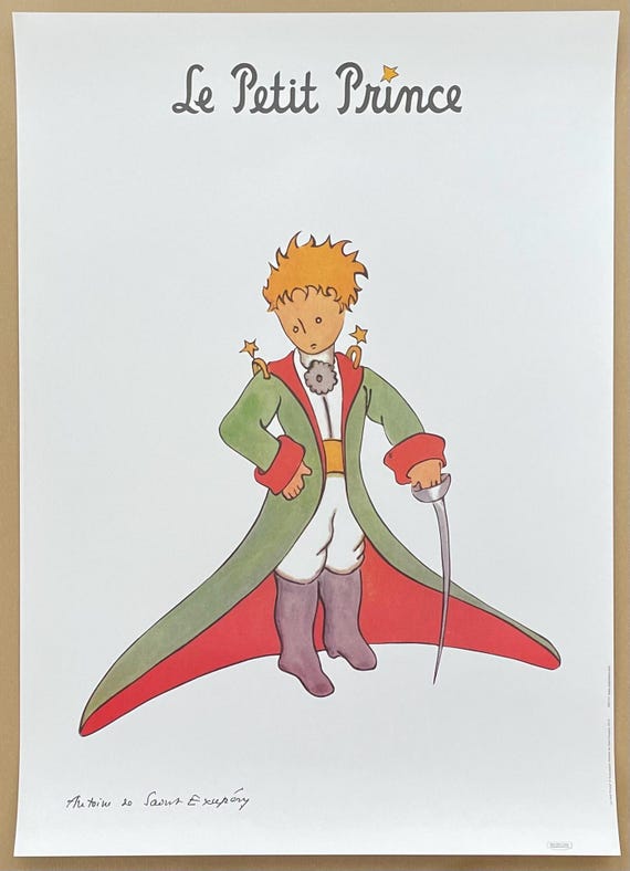 Antoine De Saint-exupery Exhibition Poster - Le Petit Prince - the