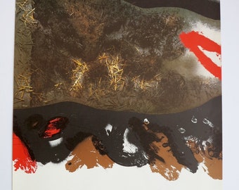 Affiche Originale Vintage 1979 De Josep Guinovart - Art Abstrait, Thème Disney Bambi - Occasion