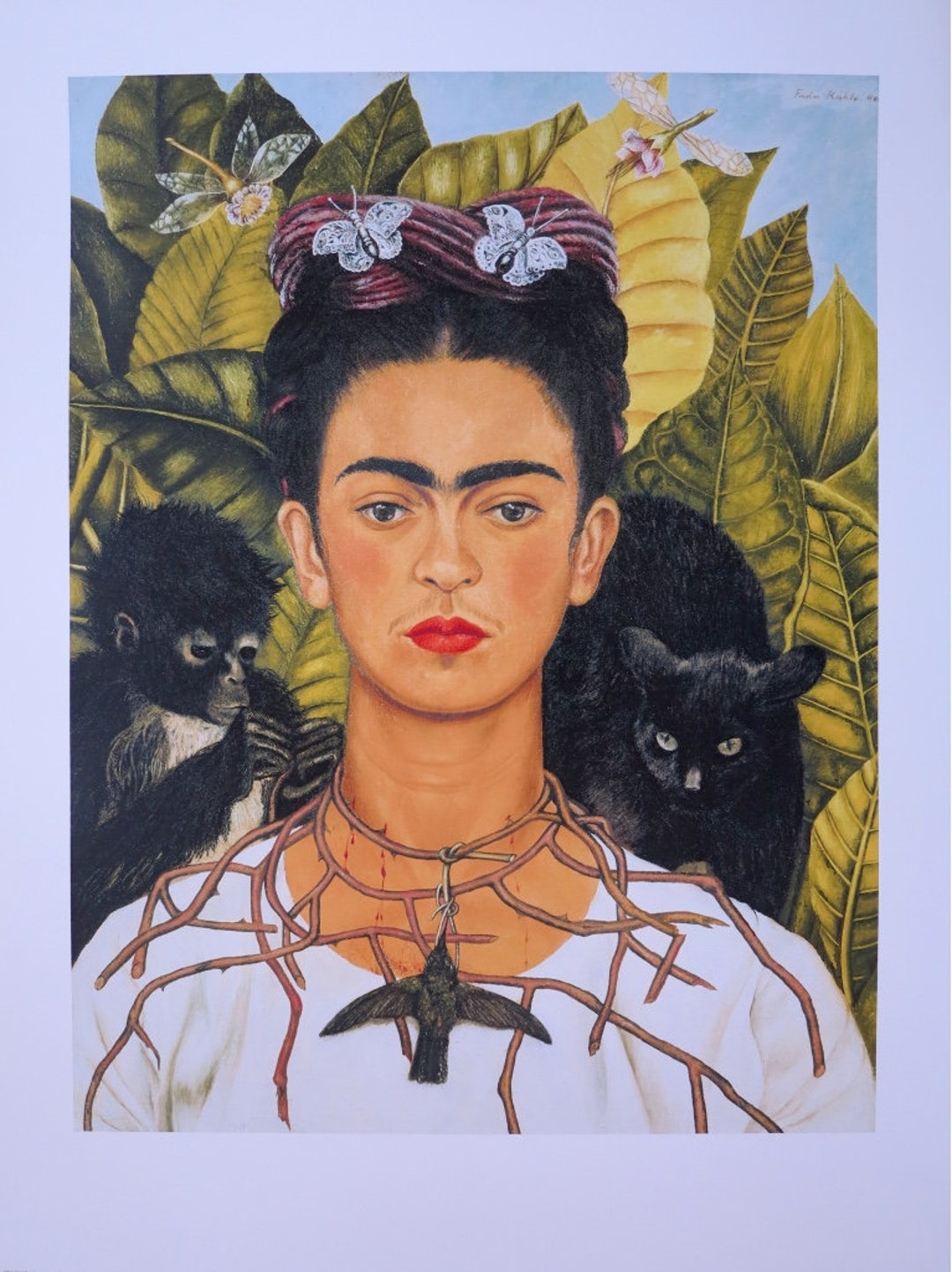 Frida Kahlo Exhibition Poster Self-portrait Museum Artist Art Print - Etsy