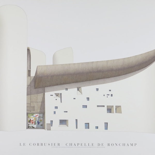 Set Of 3 Le Corbusier Exhibition Art Prints – Vintage Retro Wall Art, Museum-Quality Paper