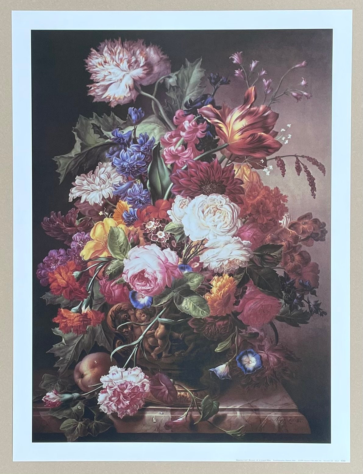 Joseph Nigg Exhibition Poster - Grandmother's Bouquet - Still Life